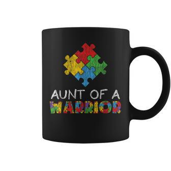 Conciencia Autista Tía De Un Guerrero Autista Niños Conciencia Taza de café - Regaloses