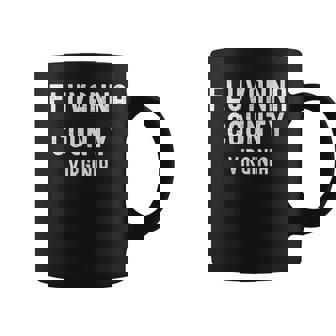 Condado De Fluvannairginia Estados Unidos Estados Unidos Taza de café - Regaloses