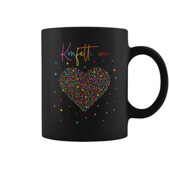 Confetti Heart Fancy Dress Costume Carnival Confetti In Heart Tassen - Geschenkecke