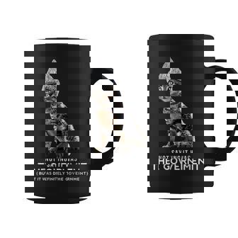 Conspiracy Cat Tin Foil Hat Government Men Graphic Print Coffee Mug - Monsterry