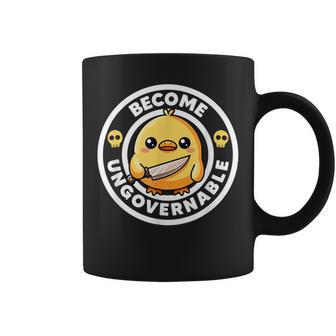 Conviértete En Ingobernable Divertido Pato Ironía Y Sarcasmo Amante Del Pato Taza de café - Regaloses