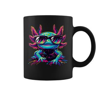 Cool Axolotl With Sunglasses Colourful Motif Axolotl Tassen - Geschenkecke