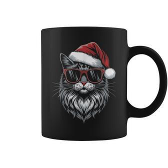 Cool Christmas Cat Santa Christmas Fun Tassen - Geschenkecke