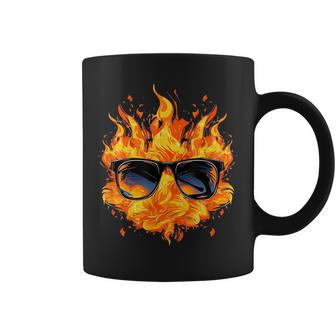 Cool Fire And Flames Glasses Tassen - Geschenkecke