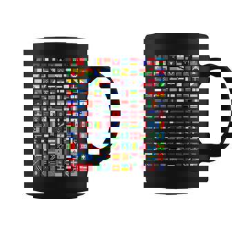 Cool Flags Of The World Countries International Flags Travel Graphic Print Coffee Mug - Monsterry