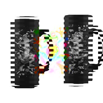 Cool Frog Tie Dye Coffee Mug | Mazezy