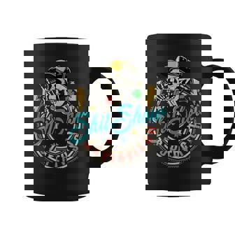 Cool Shit Show Supervisor Skull Hilarious Vintage For Adults Graphic Print Coffee Mug - Monsterry