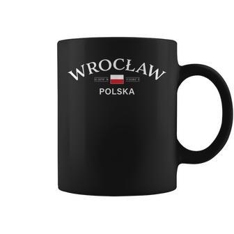 Coordonnées Polonaises Wroclaw Polska Pologne Tasse - Cadeauxyz