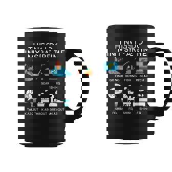 Cosas Que Hago En Mi Tiempo Libre Pesca Taza de café - Regaloses