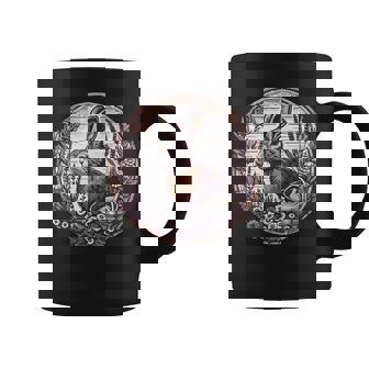 Cottagecore Rabbit Wild Hare Boho Rustic Graphic Print Coffee Mug - Monsterry