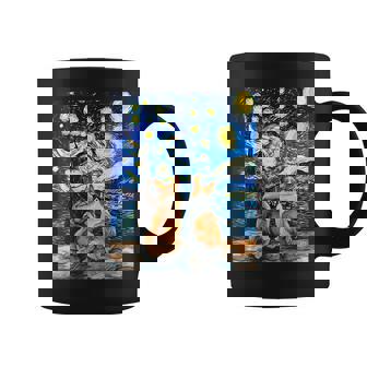 Couples Of Corgi Dog At Starry Night Puppy Dog Lover Graphic Print Coffee Mug - Monsterry