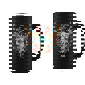 Couverture Indienne Tête De Mort Taureau Cool Western Desert Turquoise Tasse - Cadeauxyz