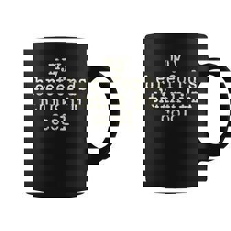 My Cow Thinks I'm Cool Cow Dad Mom Hereford Cattle Graphic Print Coffee Mug - Monsterry