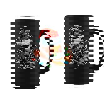 Cowboy Santa Hat Xmas Reindeer Rodeo Christmas In Texas Graphic Print Coffee Mug - Monsterry
