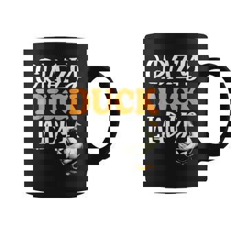 Crazy Duck Lady Duck Lover For Girls Women Ducks Graphic Print Coffee Mug - Monsterry