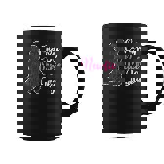 Crazy Newfie Lady Newfoundland Dog Tank Top Graphic Print Coffee Mug - Monsterry