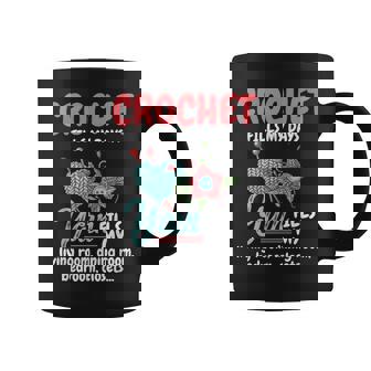 Crochet Yarn Fills My Days Yarn Fills Knitter Crochet Coffee Mug - Seseable
