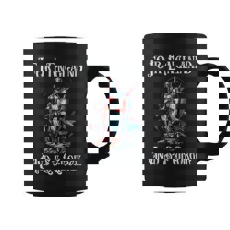 Cruzada Caballero Medieval Inglaterra Inglés San Jorge Histórico Taza de café - Regaloses