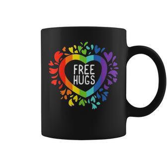 Csd Free Hugs Rainbow Love Lgbt Gay Pride Tassen - Geschenkecke