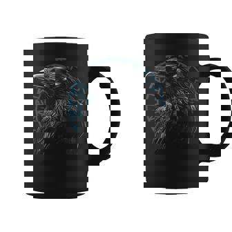 Cuervo Orgulloso Mitología Nórdica Cuervo De Odin Para Hombreikingo Taza de café - Regaloses