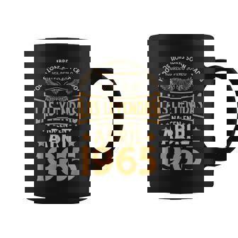 Cumpleaños Hombre Regalos Las Leyendas Abril 1965 Taza de café - Regaloses