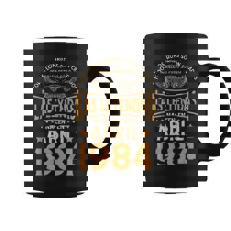 Cumpleaños Hombre Regalos Las Leyendas Abril 1984 Taza de café - Regaloses