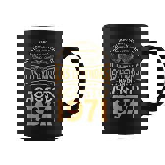 Cumpleaños Hombre Regalos Las Leyendas Agosto 1971 Taza de café - Regaloses