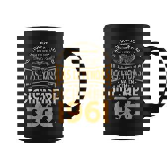 Cumpleaños Hombre Regalos Las Leyendas Diciembre 1961 Taza de café - Regaloses