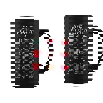 Have A Cup Of Positive Tea Counselor Affirmation Christmas Graphic Print Coffee Mug - Monsterry