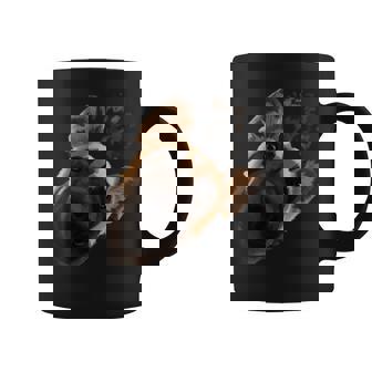 Curious African Wild Dog Graphic Print Coffee Mug - Monsterry