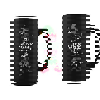 Curvy Elf Christmas Pajamas Pjs Matching Family Group Graphic Print Coffee Mug - Monsterry