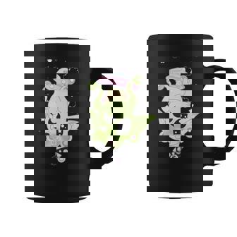 Cute Alien Donghua And Anime Inspired Original Character Premium Graphic Print Coffee Mug - Monsterry