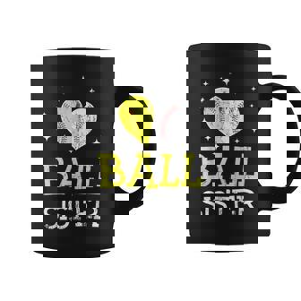 Cute Baseball And Softball Sister Sister Lover Coffee Mug - Thegiftio UK