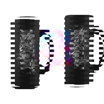 Cute Cat In Paris Featuring a French Cat Tank Top Graphic Print Coffee Mug - Monsterry