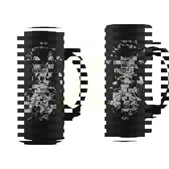 Cute Cat Rage Consumes Me Sarcastic Kitten Flower Coffee Mug | Seseable CA