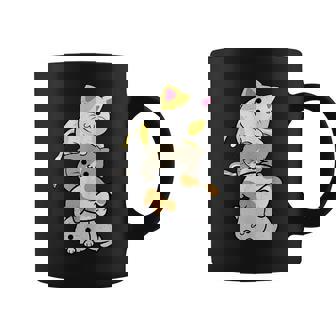Cute Cats Kitty Pile Anime Kawaii Neko Cute Cat Graphic Print Coffee Mug - Monsterry