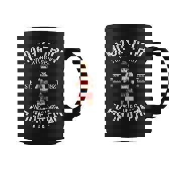 Cute Muay Thai Girl Thai Boxing And Kickboxing Sin Mangas Taza de café - Regaloses