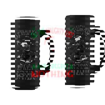 Cute Newfoundland Dog Christmas On The Naughty List And I Graphic Print Coffee Mug - Monsterry