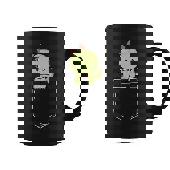 Cute T-Rex In Pocket Tyrannosaurus Rex Kawaii Dinosaur Lover Coffee Mug - Seseable