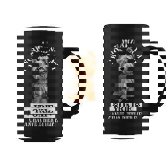 Cute Work Hard Better Life Yorkie Lover Graphic Print Coffee Mug - Monsterry