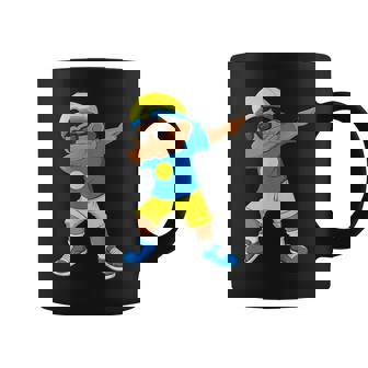 Dabbing Boy Palauan Palau Flag Kids Dab Dance Graphic Print Coffee Mug - Monsterry