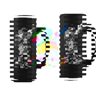 Dabbing Building Blocks Brick Toy Dab Dance Kids Boys & Men Graphic Print Coffee Mug - Monsterry