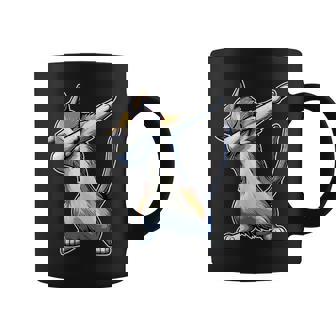 Dabbing Cat Meme Cool Dab Pose Dance Move Feline Lover Graphic Print Coffee Mug - Monsterry