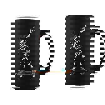 Dabbing De Manga Corta Diseño De Esqueleto Taza de café - Regaloses