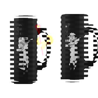 Dabbing Goat Lacrosse Tee Lacrosse Player Goat Dab Graphic Print Coffee Mug - Monsterry