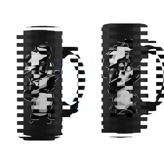 Dabbing Panda With Sunglasses Cool Panda Dab Dance Graphic Print Coffee Mug - Monsterry