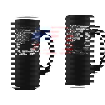 Dachshund Weiner Vintage American Flag Coffee Mug - Thegiftio UK