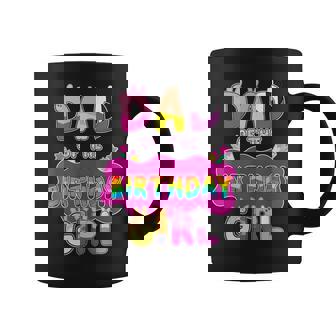 Dad Of The Birthday Girl Family Pig Party Decorations Coffee Mug - Monsterry