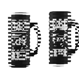 Dad Of Both Gymnastics Baseball Dad Coffee Mug - Monsterry