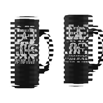 Dad Jokes Are How Eye Roll Wife Daughter Father's Day Graphic Print Coffee Mug - Monsterry